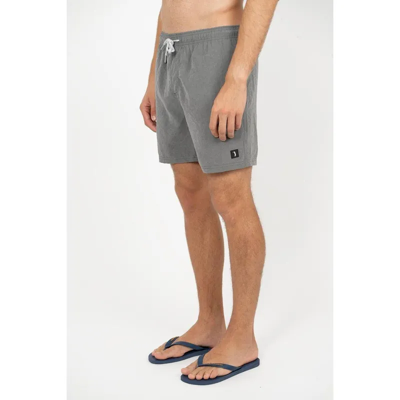 Shorts Liso Aleatory Adler Cinza
