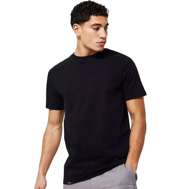 Camiseta Masculina Manga Curta Básica Lisa Slim Fitness - Verde Limão - EGG
