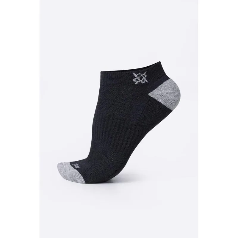 Meia Casual HUPI Soft Preto e Cinza