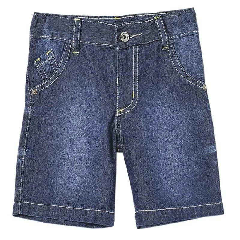 Shorts Bebê Look Jeans Básico Jeans Masculino