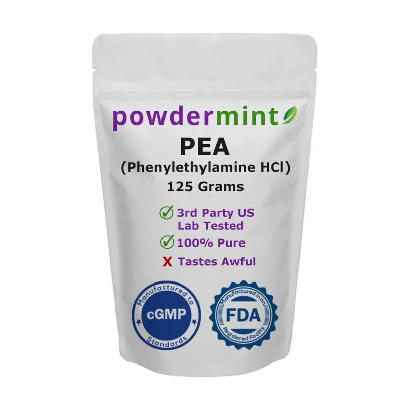 Suplemento de hortelã em pó Beta Feniletilamina HCl (Ervilha) 125g