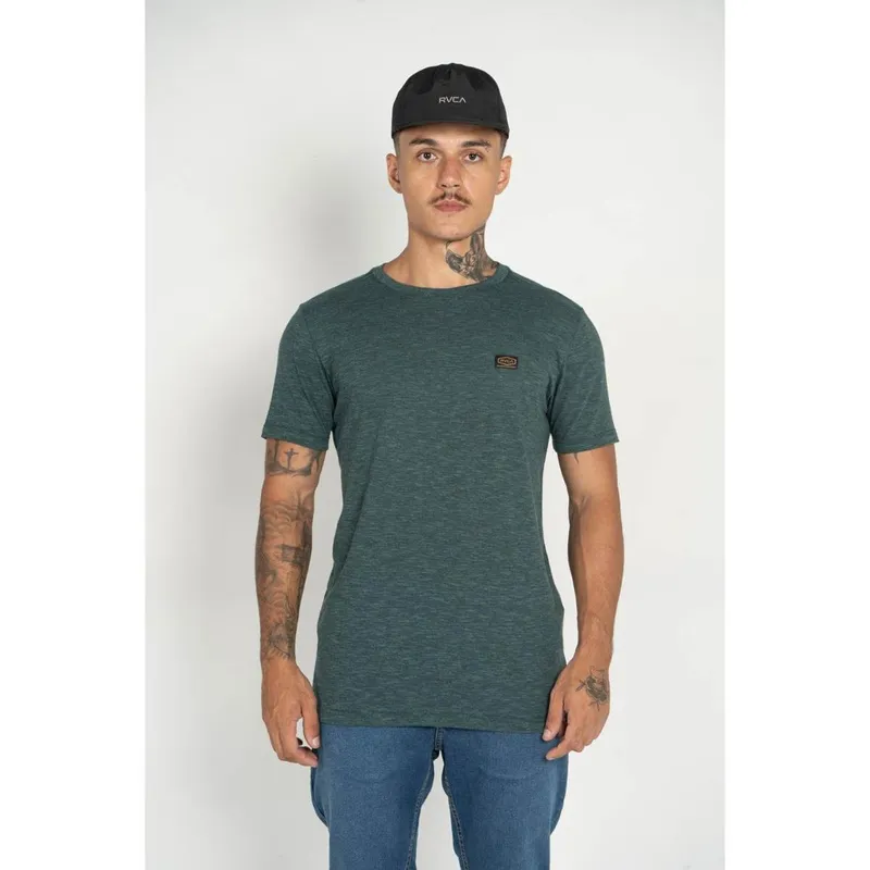 Camiseta RVCA M/C Green Blend Rvca Verde Escuro-VERDE ESCURO-P