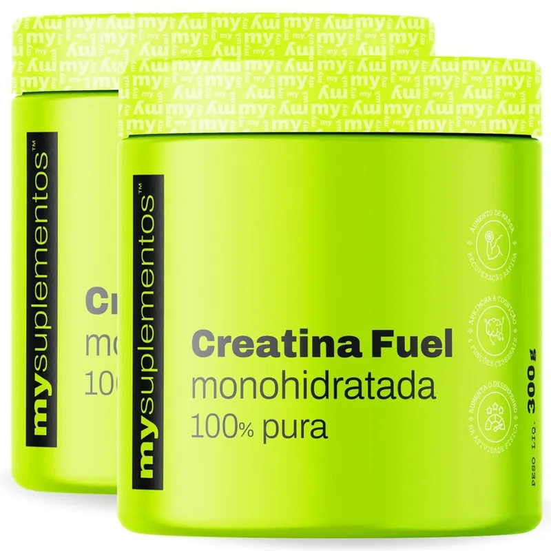 Kit 2x Creatina Monohidratada Pura 300g – My Suplementos