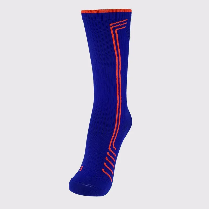 Meia Lupo Sport Roma Running Cano Alto Feminina Anil