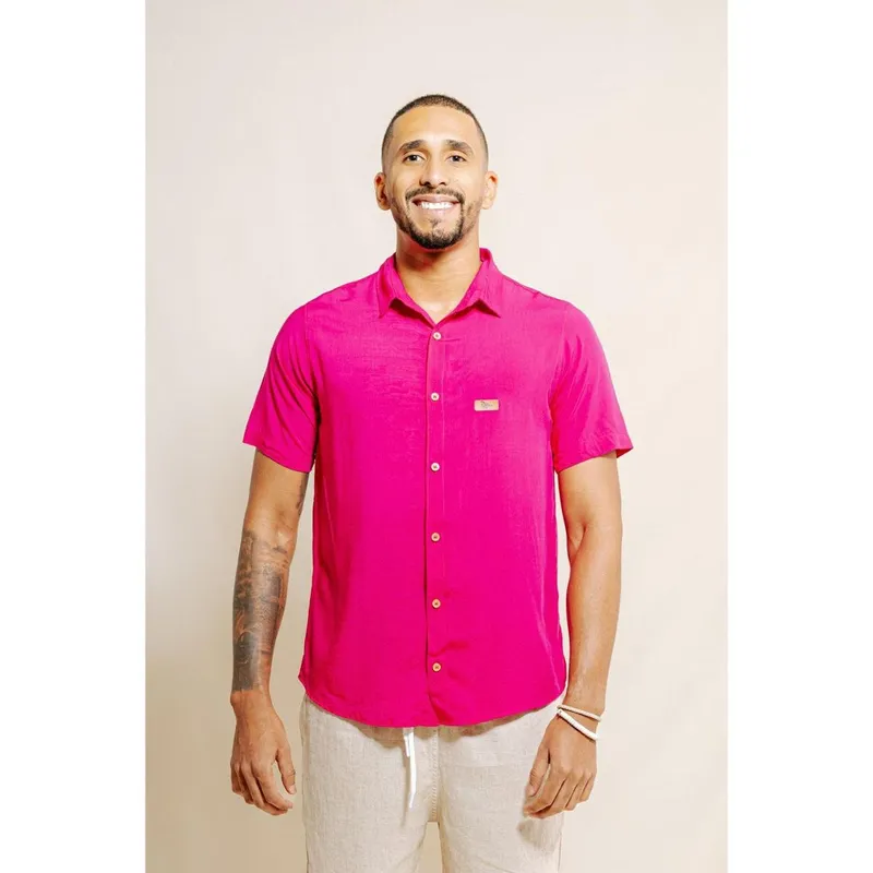 CAMISA BÁSICA ROSA PINK