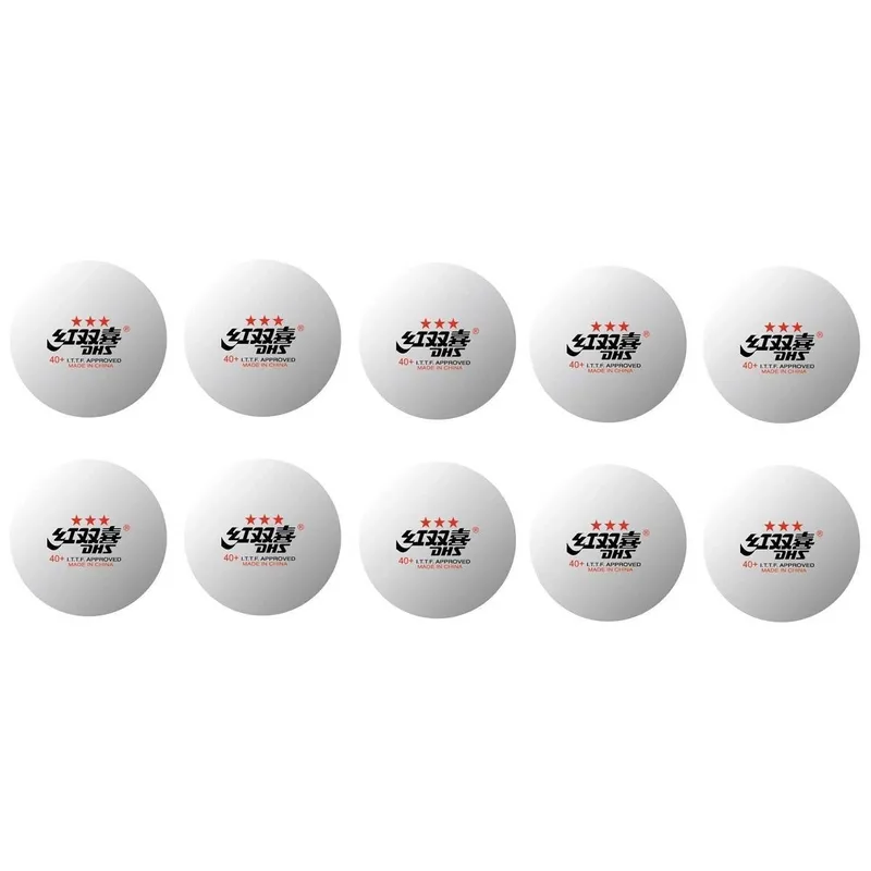 Bola para Tênis de Mesa CellFree Dual 3 Estrelas (10 und) - DHS