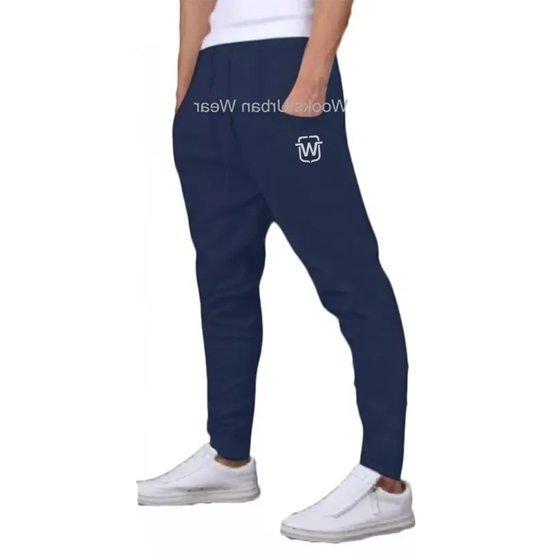 CALÇA MOLETOM WOOKS MASCULINA SKINNY SLIM SPORT LUXO-CINZACLARO-PP