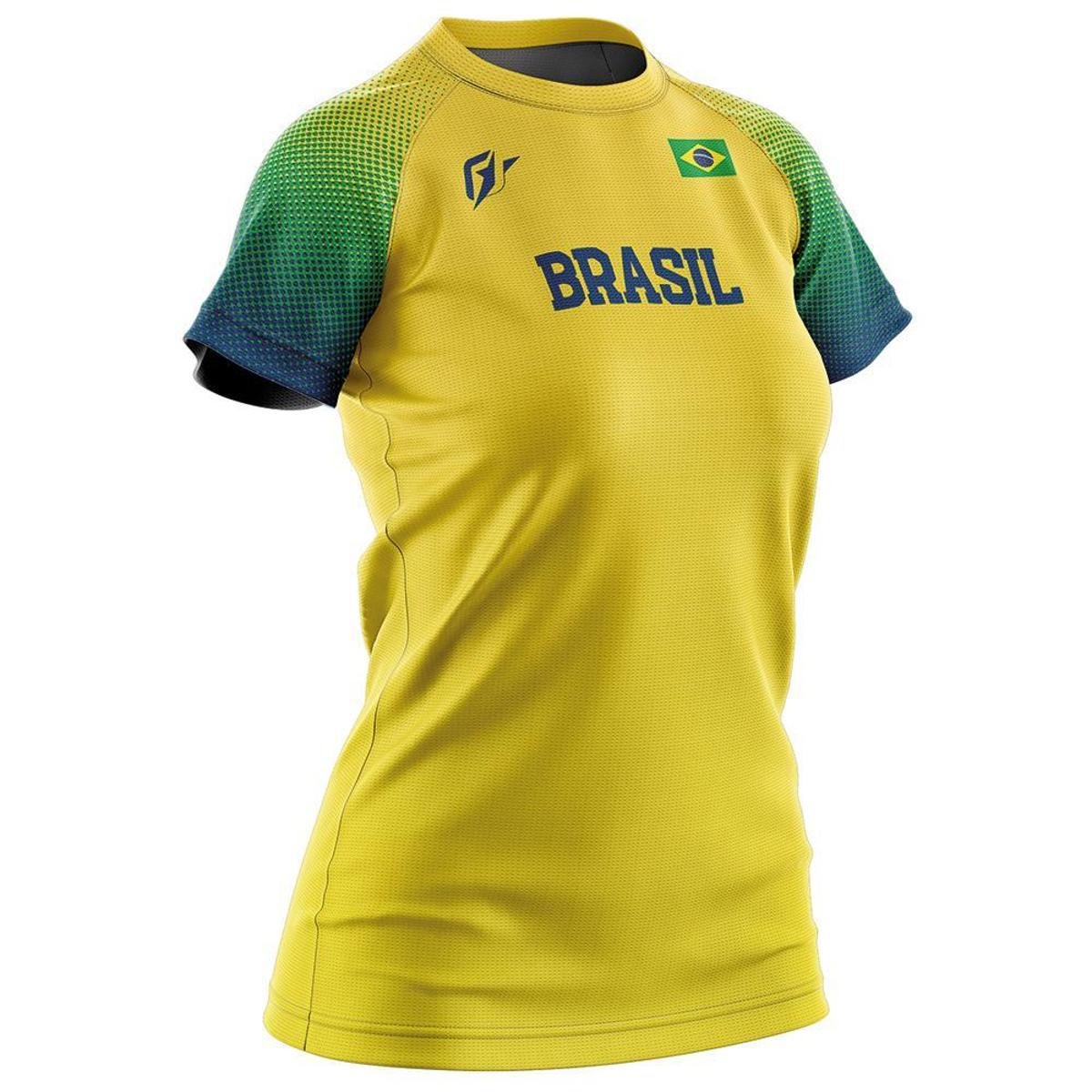 Camiseta Baby Look Filtro UV OverFame Amarelo