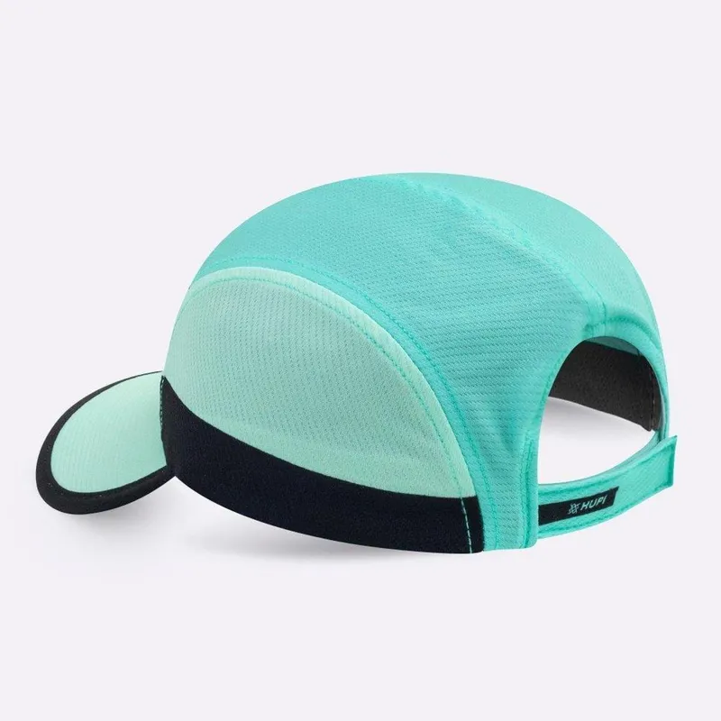 Boné para Corrida HUPI Run Fast Preto e Verde