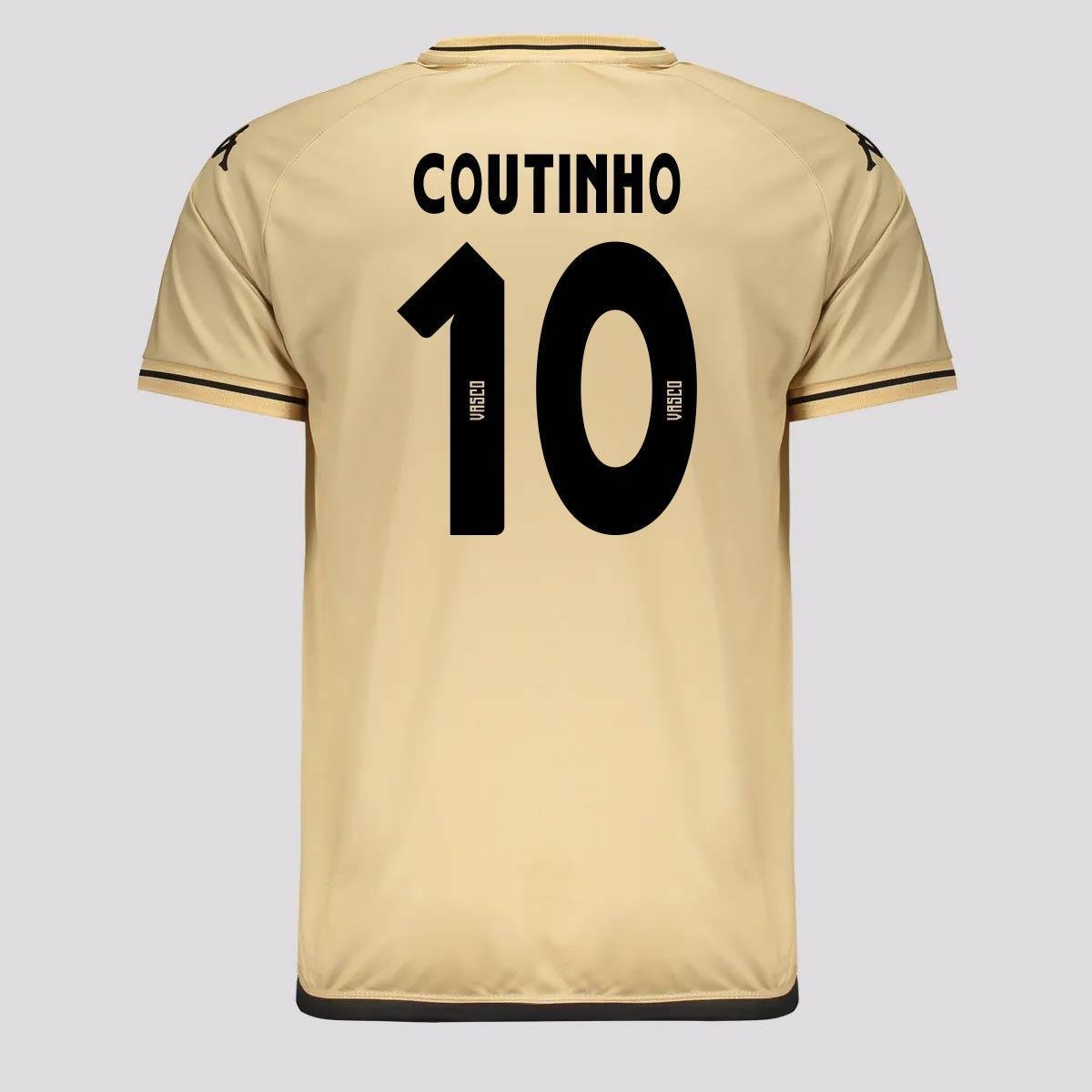 Camisa Kappa Vasco Supporter Shore 10 Coutinho