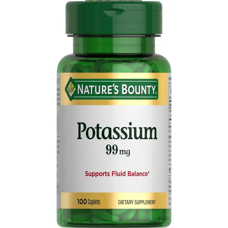Suplemento Nature'S Bounty Potássio 99 Mg 100 Cápsulas