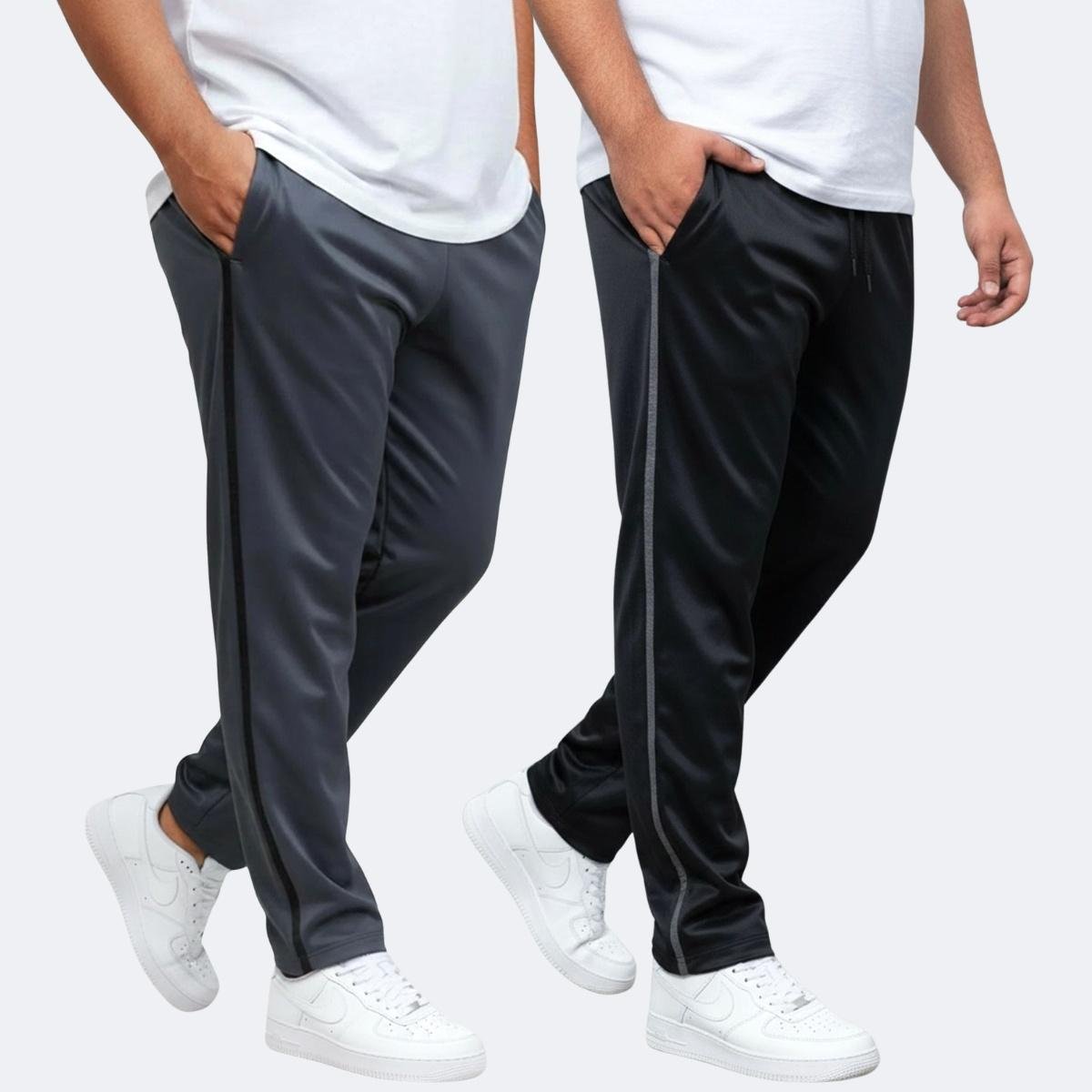 Kit 2 Calça Masculina Plus Size Flanelada Casual Esporte