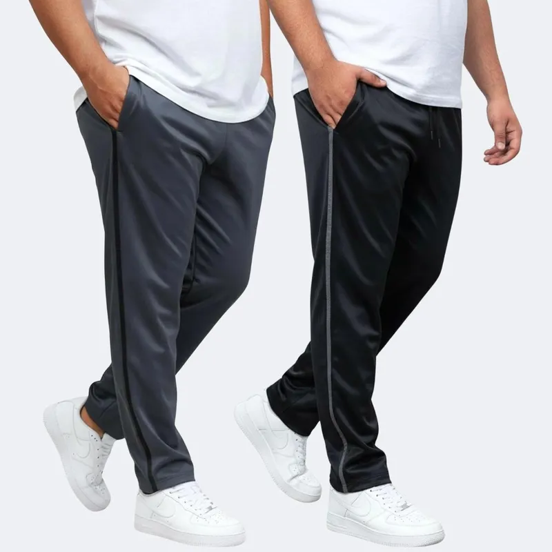 Kit 2 Calça Masculina Plus Size Flanelada Casual Esporte