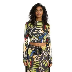 Blusa Manga Longa Adidas X Farm Rio Longsleeve Feminina