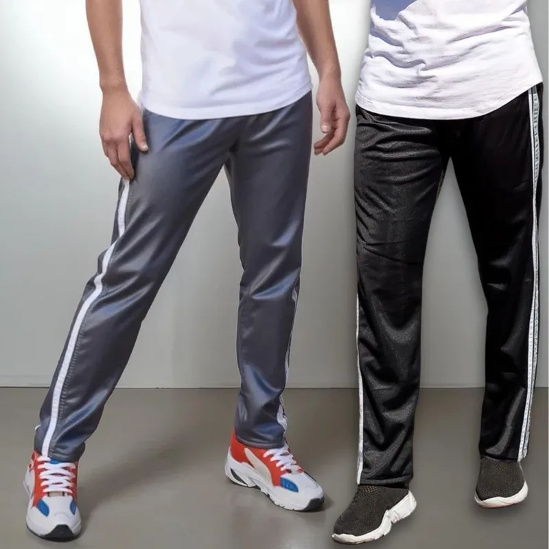 KIT 2 Calças Masculina Esporte Treino Tecido Helanca Bolso Traseiro