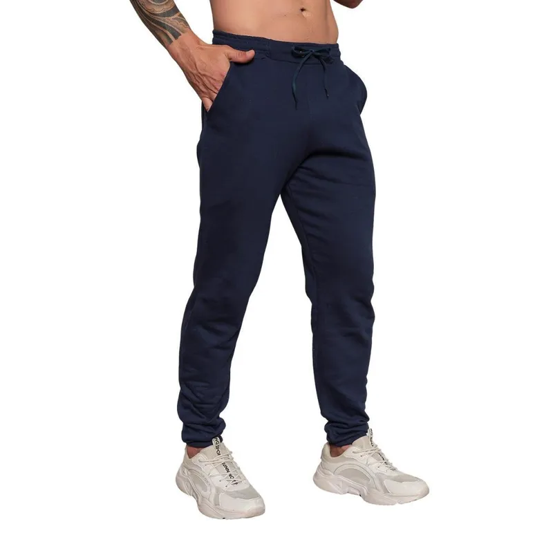 Calça Moletom Masculina Flanelada Jogger Básica Inverno Cor:;Tamanho:P;Gênero:Masculino