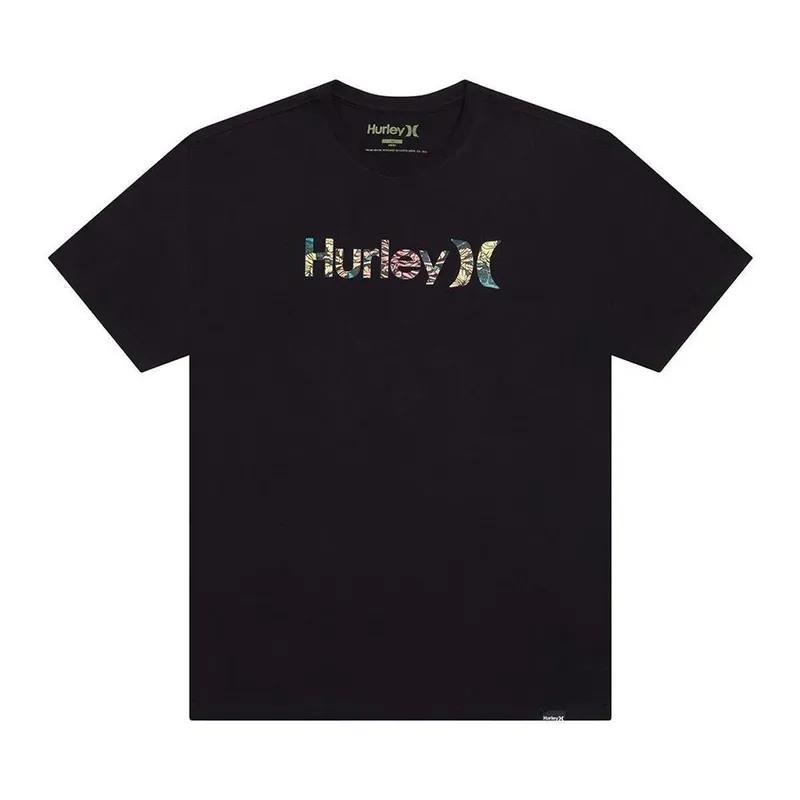 Camiseta Hurley HYT010857 O&O Floral - Preto