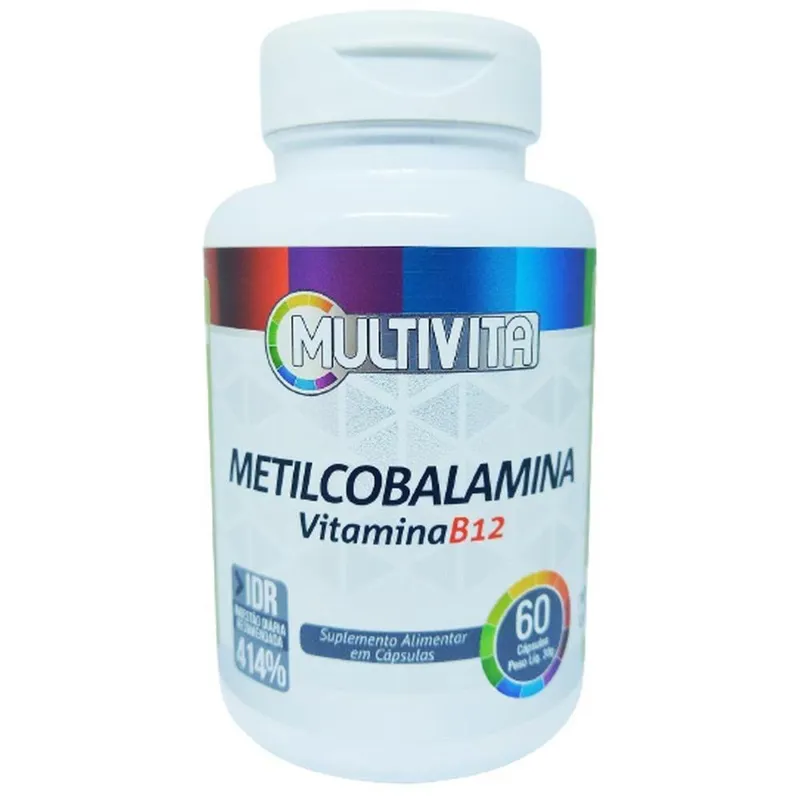 Vitamina B12 Metilcobalamina 414% 60 Cápsulas