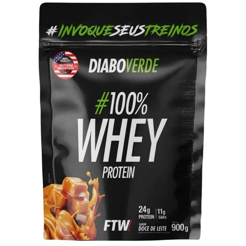 Diabo Verde 100% Whey Protein Refil (900g) FTW
