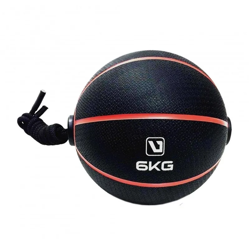 Bola de Peso Medicine Ball com Corda 6Kg LS3006E/6 Liveup
