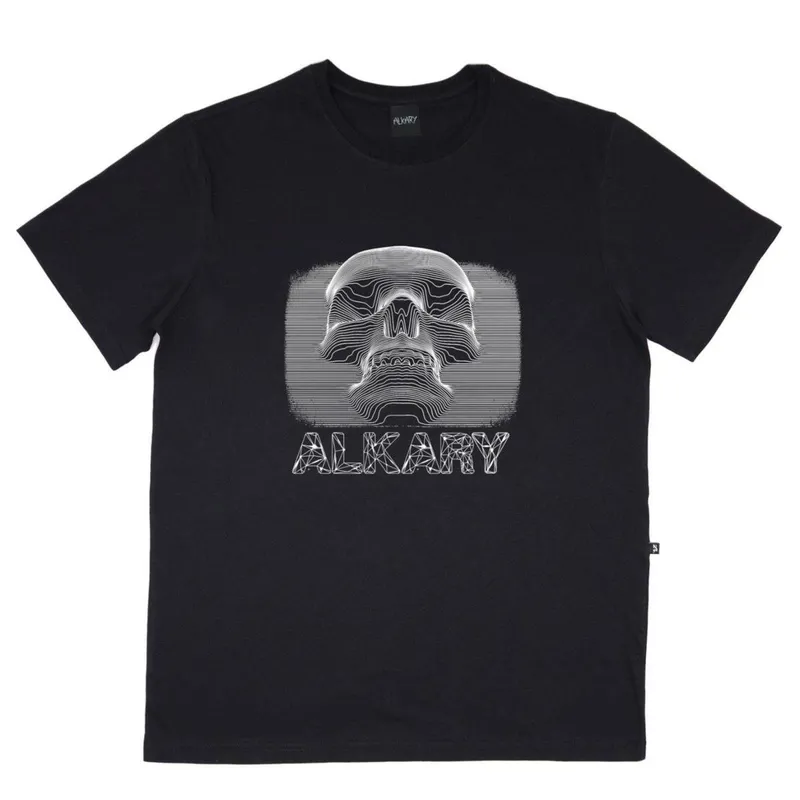 Camiseta Alkary Caveira 3D Preta