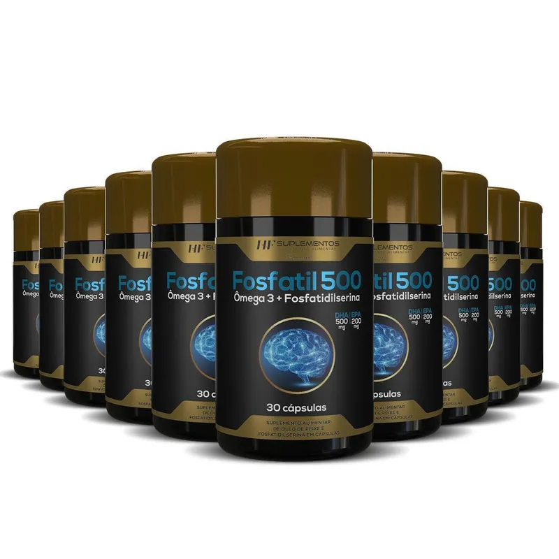 10X FOSFATIL 500 OMEGA 3 + FOSFATIDILSERINA 30CAPS HF