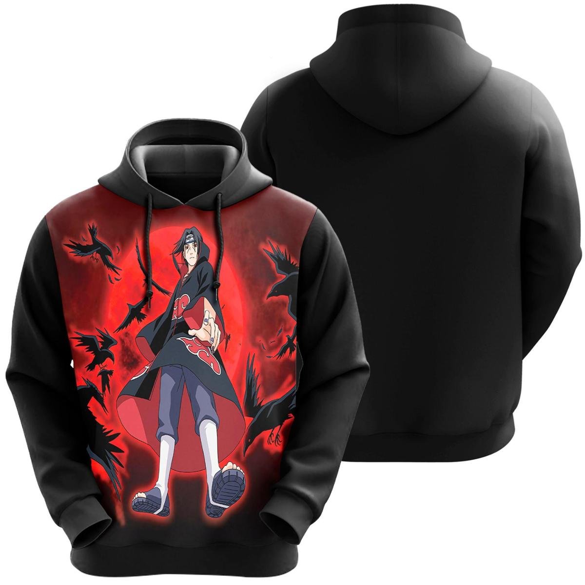 Blusa De Moletom Itachi Akatsuki Nuvem Narutoo Anime