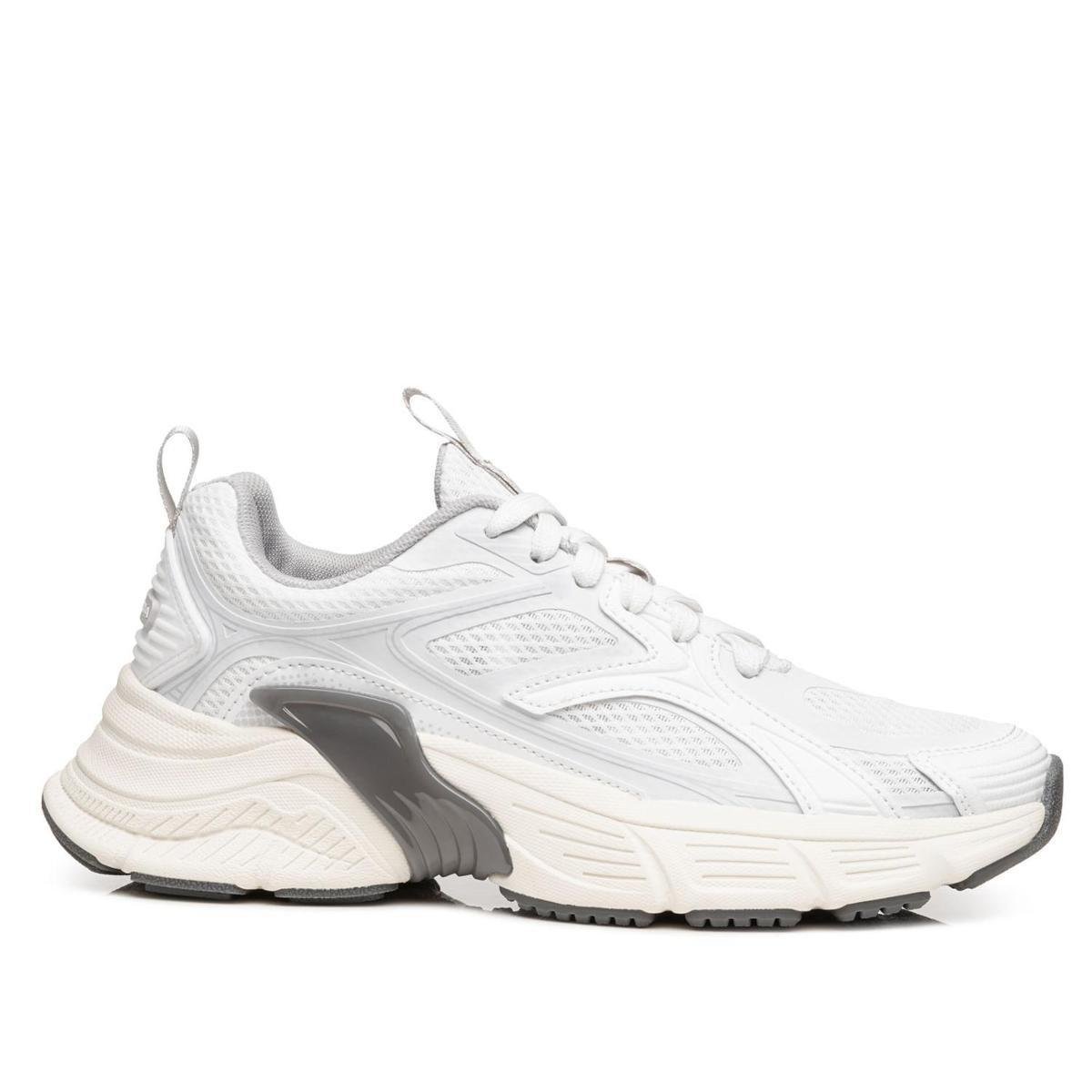 Tênis Esportivo Pegada Feminino em Tecido Branco 291601-01