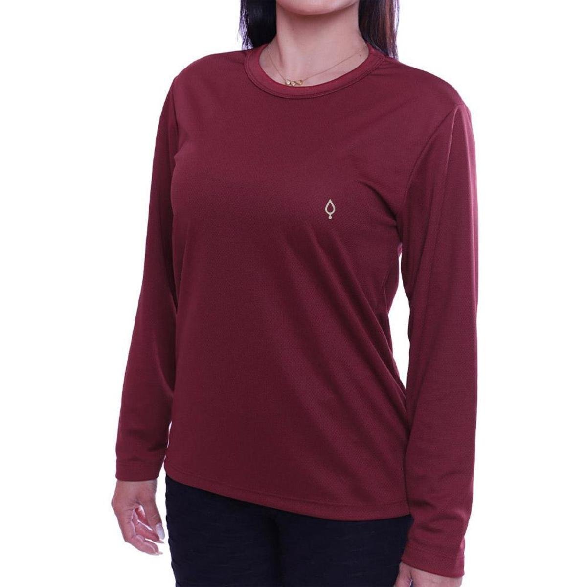 Camiseta Feminina Dry Manga Longa Treino Academia Blusa