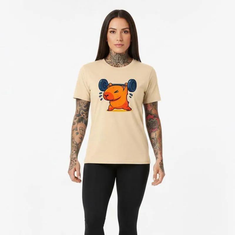Camiseta Feminina Algodão Premium CAPIVARA Treino