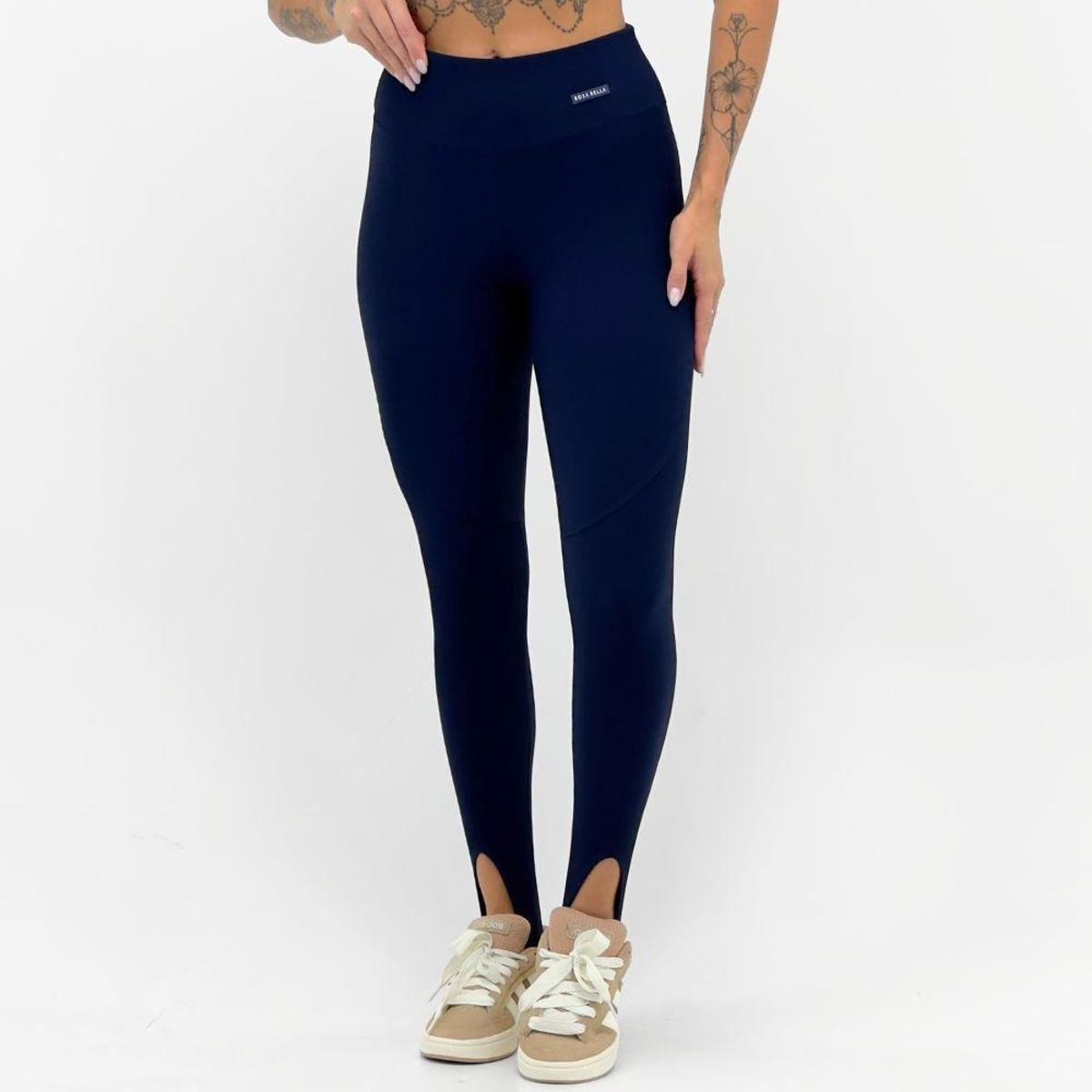 Calça Rosa Bella Legging Fusô Canelada Feminina