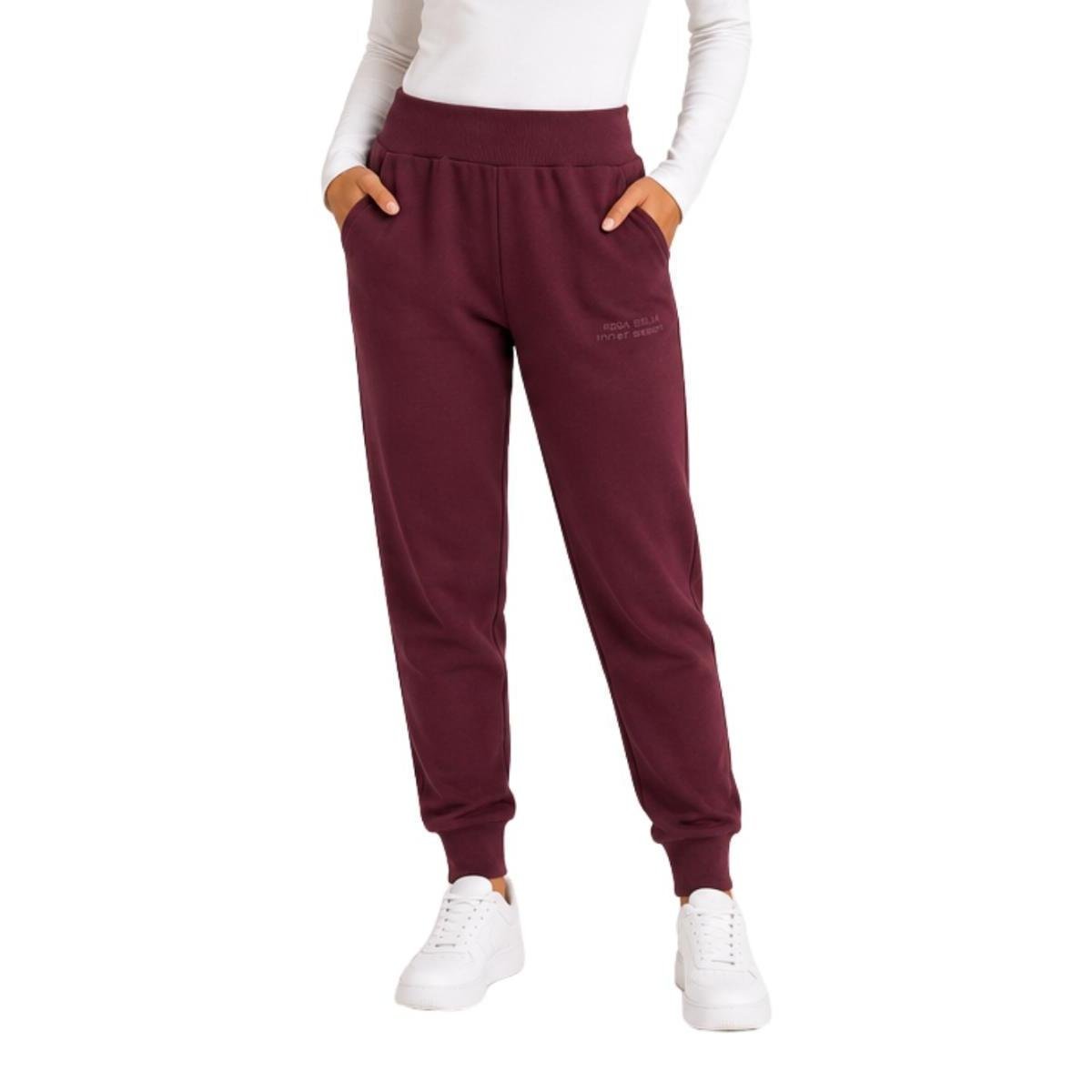 CALÇA DE MOLETOM ROSA BELLA FEMININO REF: ROSIN2639