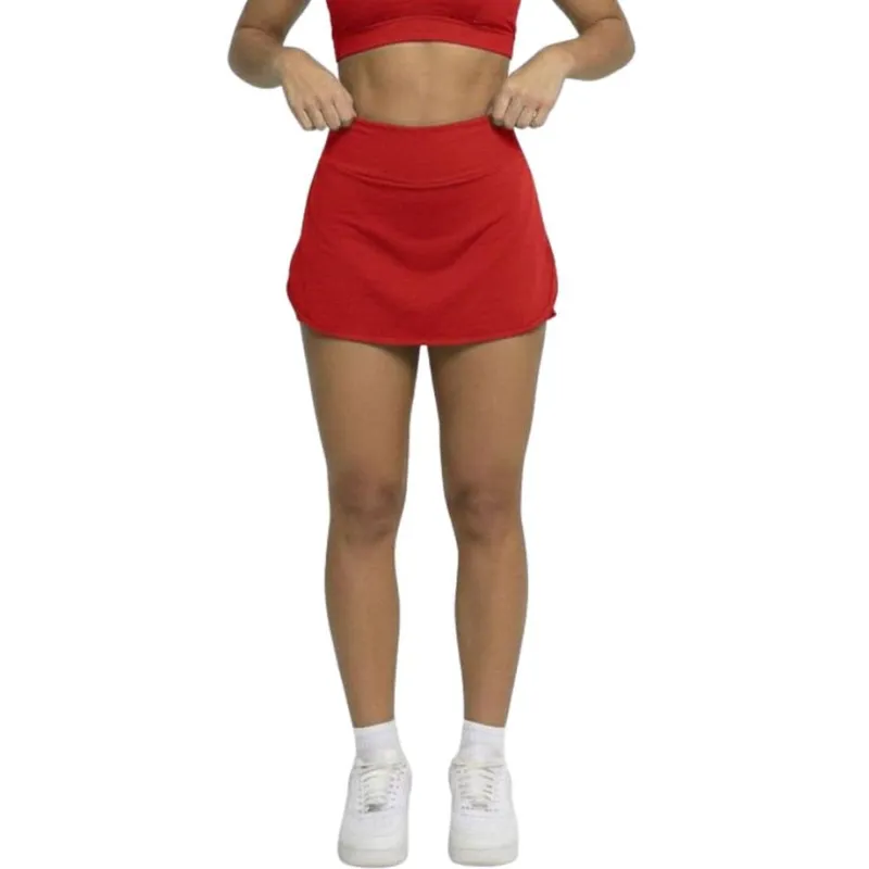 Short Saia Curto Tapa Bumbum Bella Fiore Roupa Academia Treino Moda Fitness Feminina Musculação