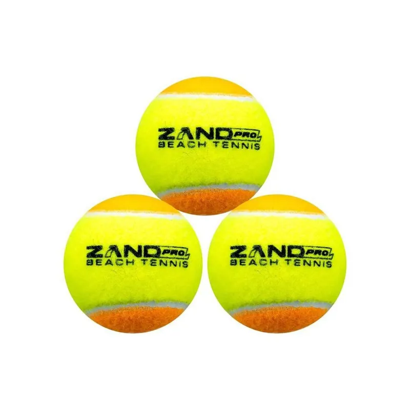 Bola de Beach Tennis Zand Pro Pack Com 03 Bolas