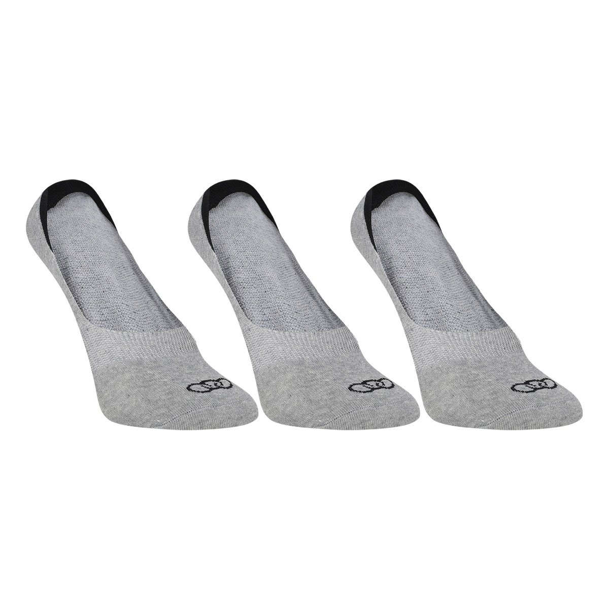 Kit Meia Olympikus Tri Ultra Invisível c/ 3 Pares