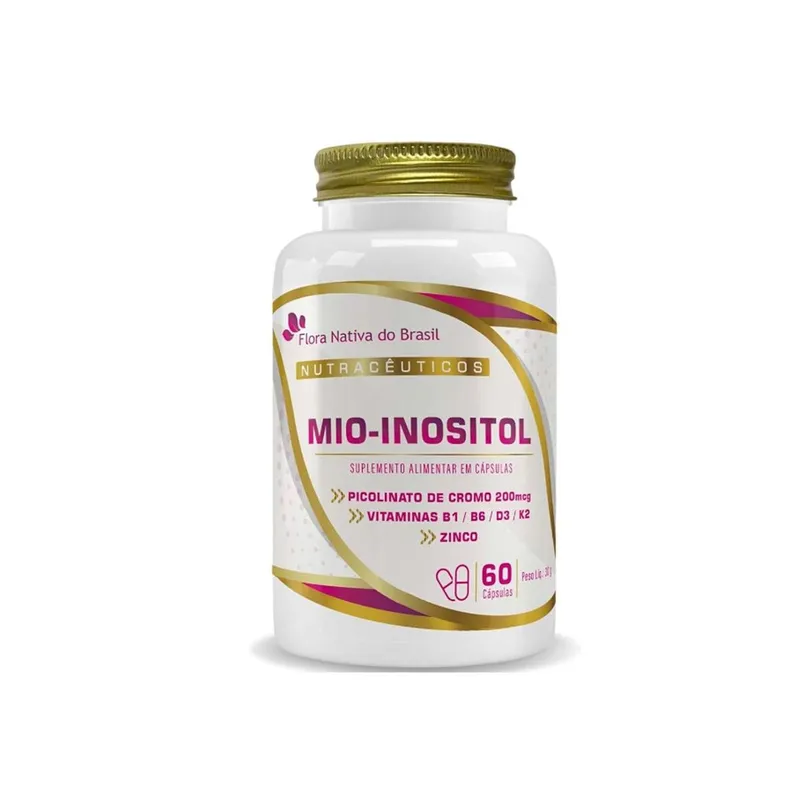 Mio-inositol + Vitaminas 500mg 60 cápsulas Flora Nativa