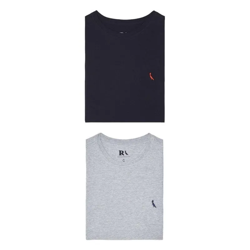 Kit 2 Camisetas Básicas Gota E Brasa Pica Pau Reserva
