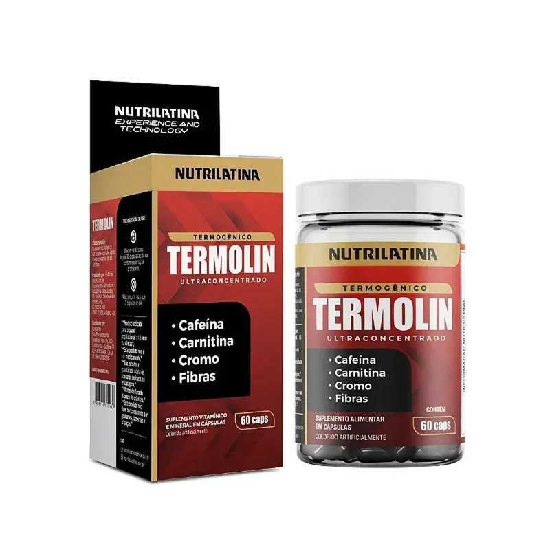 TERMOLIN (60 Caps) Termogênico Ultraconcentrado - Nutrilatina