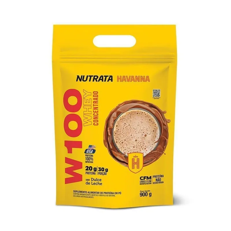 Nutrata W100 Whey Concentrado 900g refil