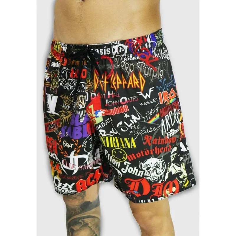 Shorts Alkary Elástico Rock