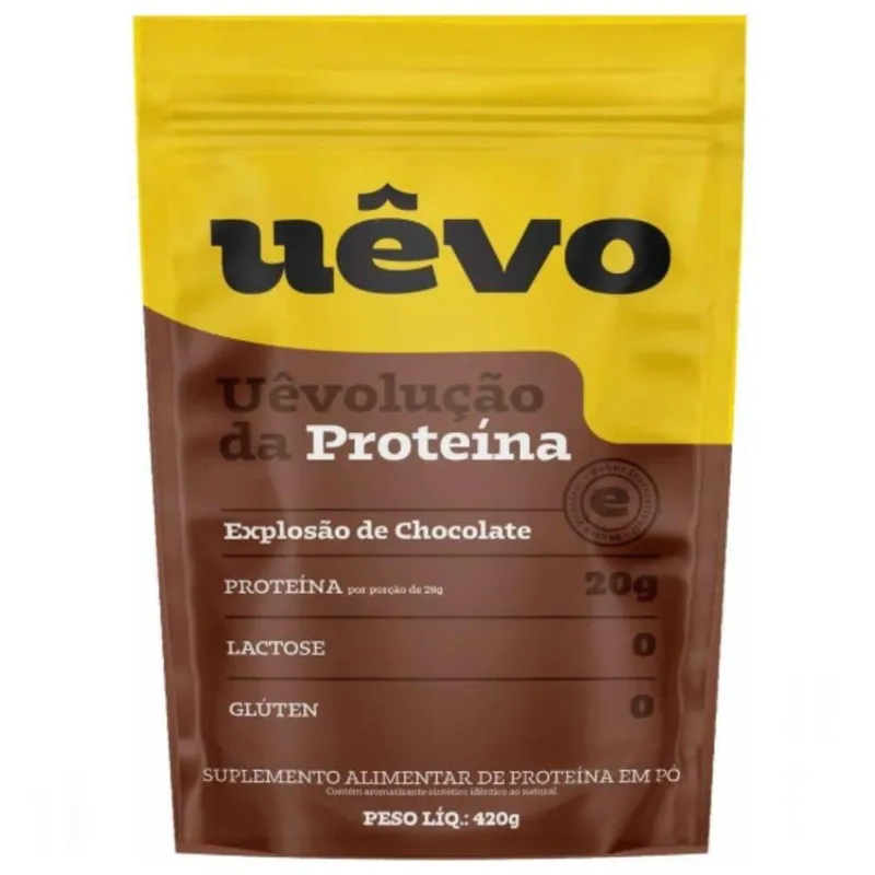 Albumina Proteina Ovo Chocolate 420g - Uevo