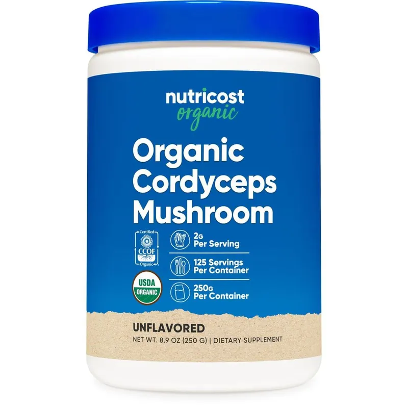 Suplemento Nutricost Organic Cordyceps Mushroom Powder 250G