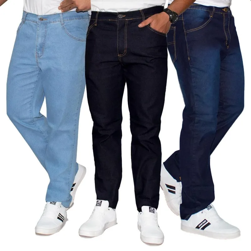 Kit 3 Calça Jeans Tradicional Masculina ALMIX