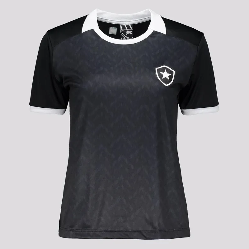 Camisa Botafogo Chalkboard Feminina Preta
