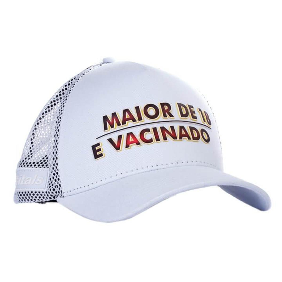 Boné itals Vacinado Branco – Tinta Mágica