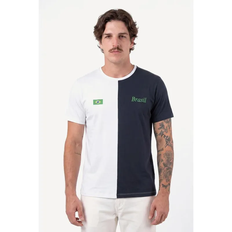 Camiseta Recortada Mc Branco
