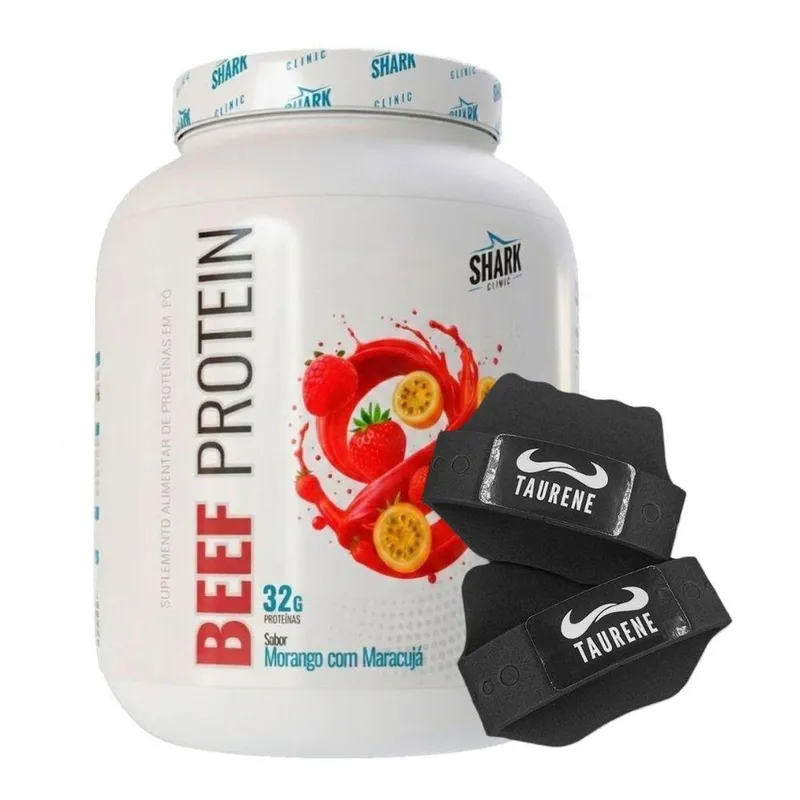 Beef Protein Morango Maracuja 1.8kg Luva - Shark Pro
