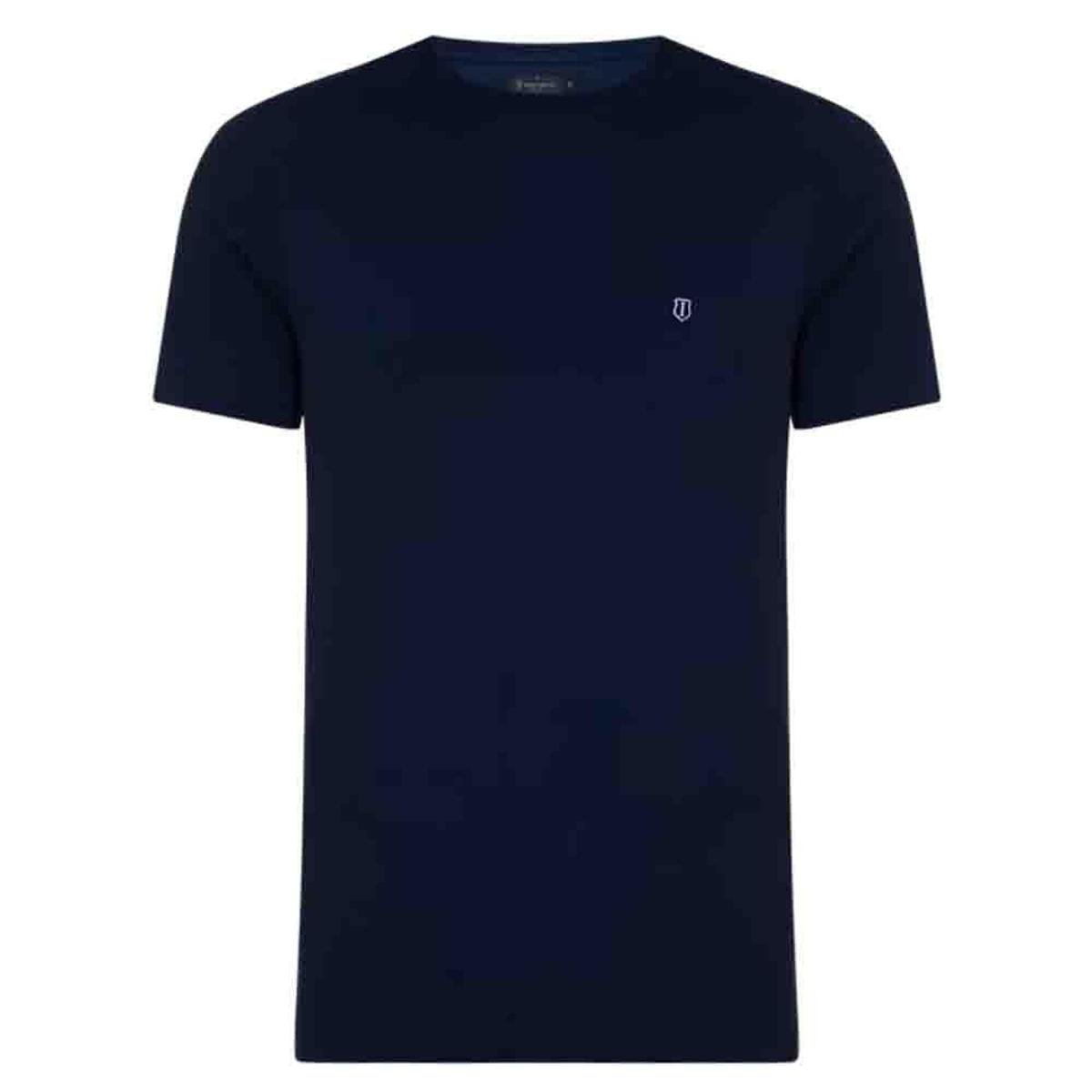 Camiseta Individual Masculina Marinho Slim Fit