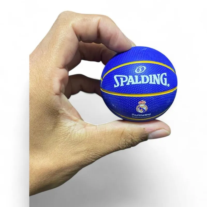 Mini Bola De Basquete Spalding Real Madrid E Barcelona