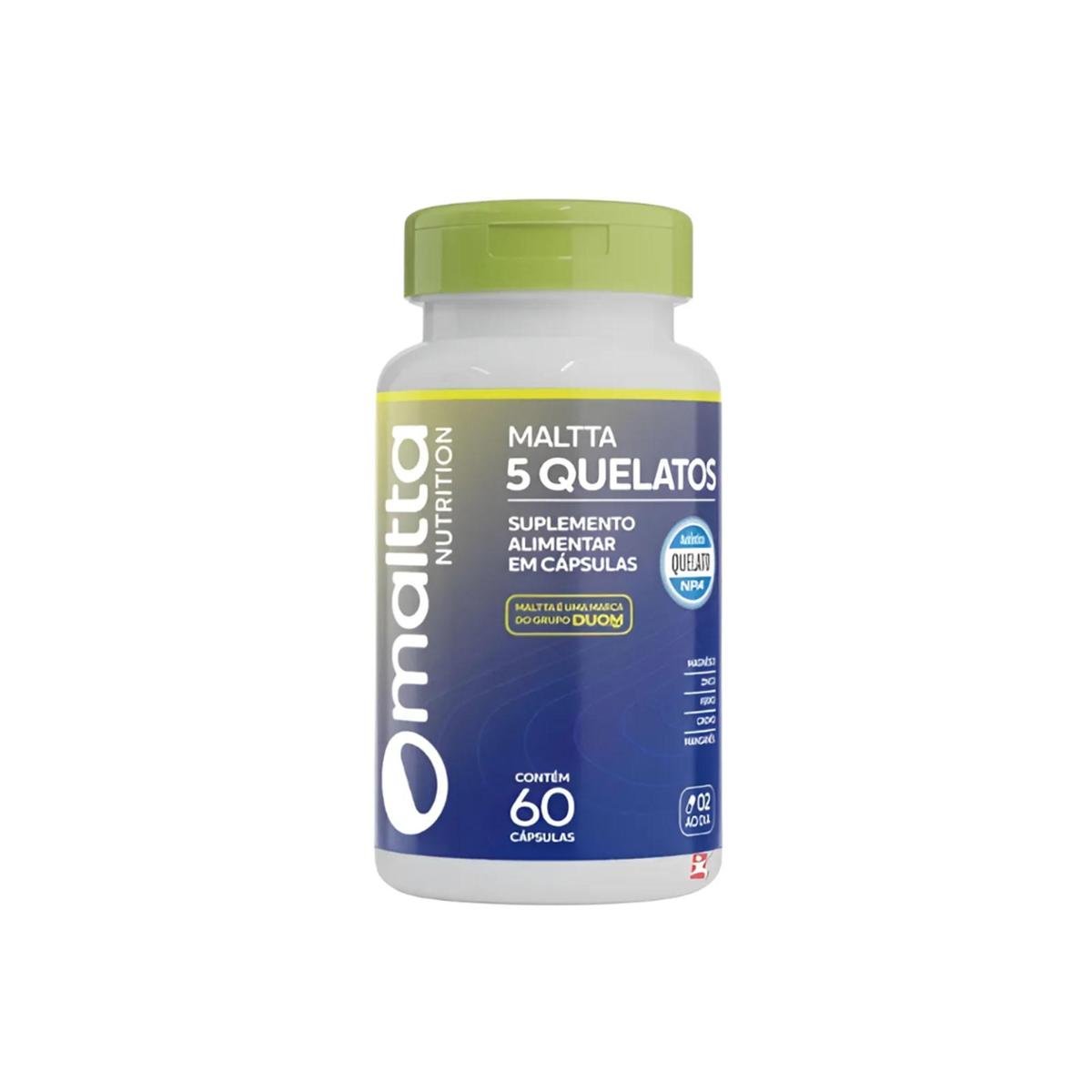 5 Quelatos 60 cápsulas Maltta Nutrition